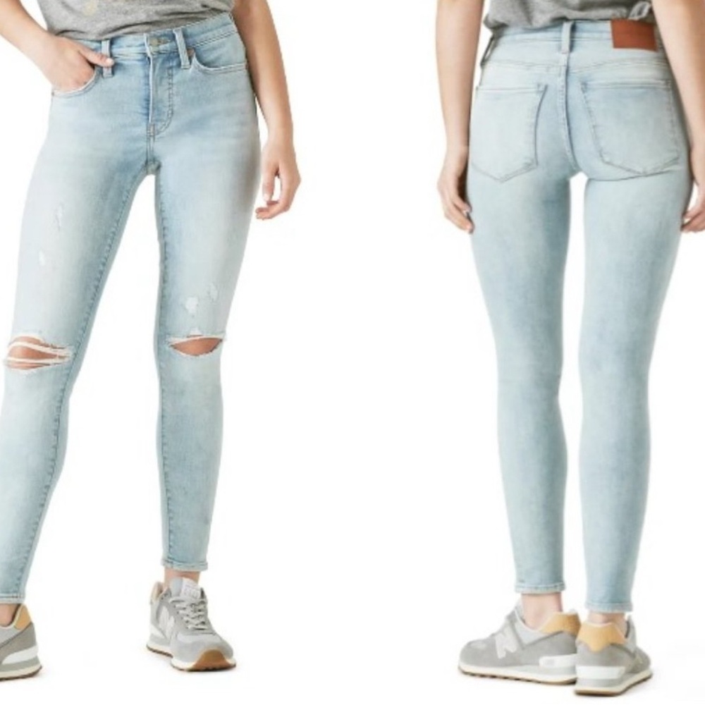 Lucky Brand AVA Mid Rise Skinny Jeans Light Wash Blue Women’s SZ 2  / 26 NWT